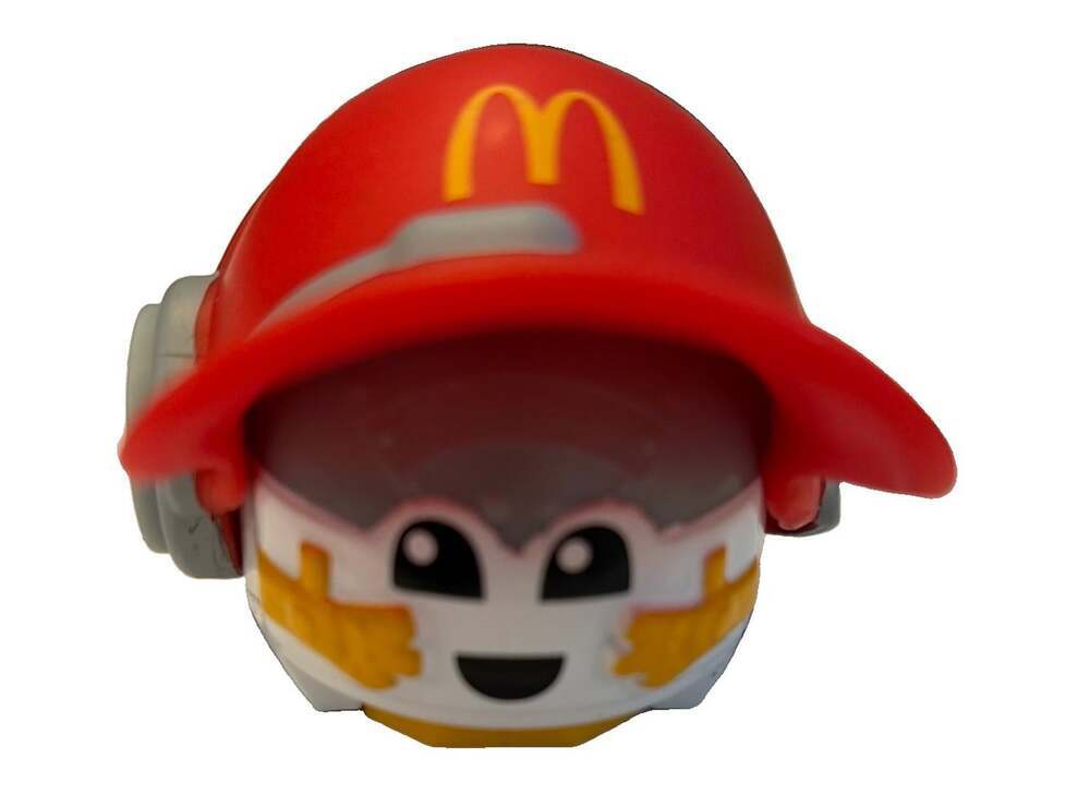 McDonald's Toy Figure Red Cap Headset Fast Food Premium Age Level 3-7 Years